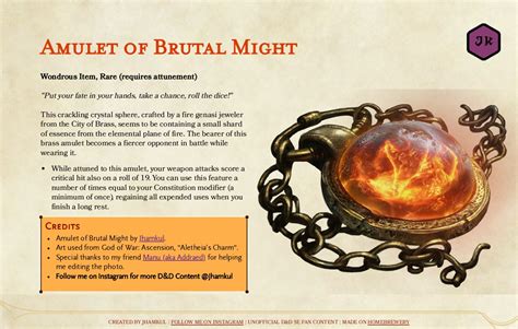 Amulet for the inebriated 5e